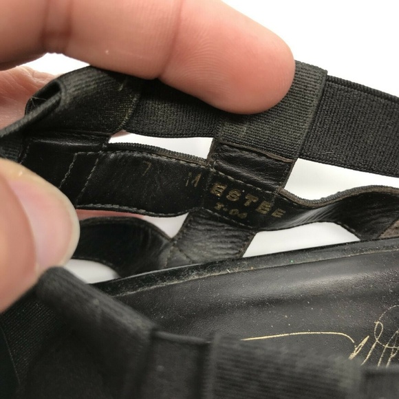 Donald J Pliner Estee Gladiator Sandal Sz 7M Black - Picture 7 of 8